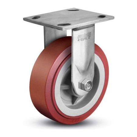 Colson Colson 4 Series Rigid Plate Caster 4.08198.929 SS - Polyurethane on Polyolefin 8" Dia. 1000 Lb 4.08198.929 SS